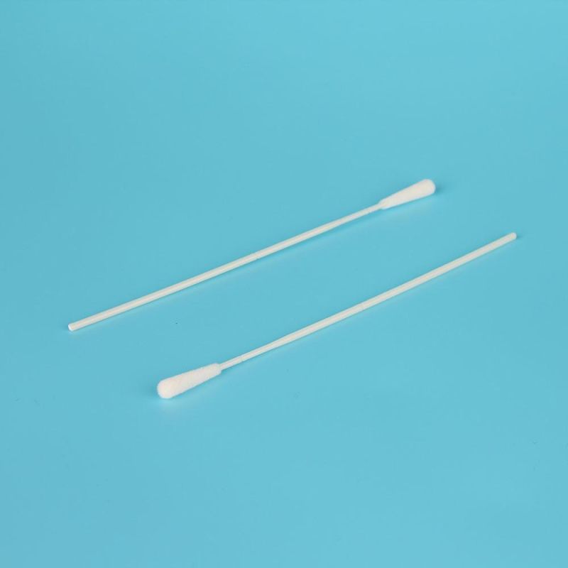 China Wholesale Disposable Sterile Sample Collection Oral/Throat/Nasal/Nasopharyngeal Nylon Flocked Swab