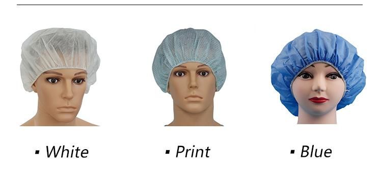 PP Disposable Non-Woven Bouffant Cap with Different Colors and Sizes