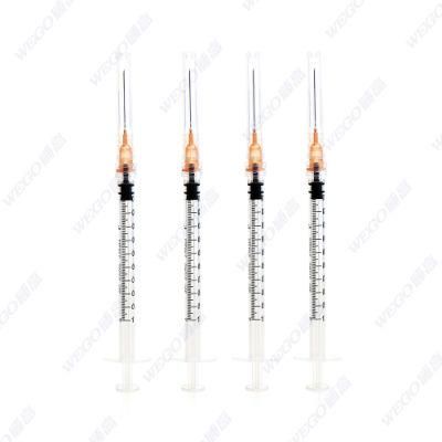Wego Medical Supply Disposable Vaccine Syringe with Needle 1ml