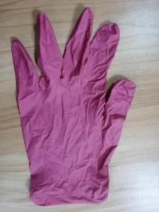 Quality Pink Disposable Nitrile Examination Gloves Latex Disposable Anti-Chemical Gloves Box of 100PCS