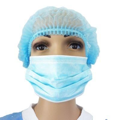 Disposable Medical Non Woven Strip Cap Bouffant Head Cover Hair Net Surgical Doctor Nurse Hat Round Mob Cap