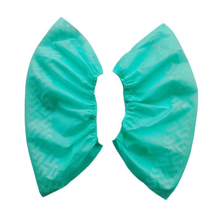 Bulk Production Hospital Custom Size Antistatic Non Slip Printed Embossing Disposable SBPP Non Woven Manufacturer Medical Shoe Cover