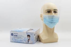 Earloop Disposable Medical 3 Ply Non Woven Mask with Visor ASTM Level 2