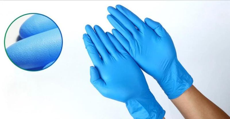 Disposable Nitrile Examination Gloves Powder Free for Single Use