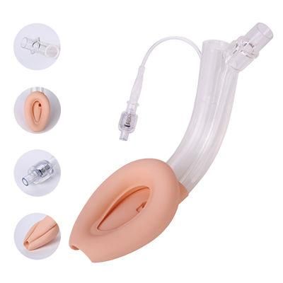 Medical Silicone Double-Lumen Laryngeal Mask Airway Disposable Stomach Airway (III)