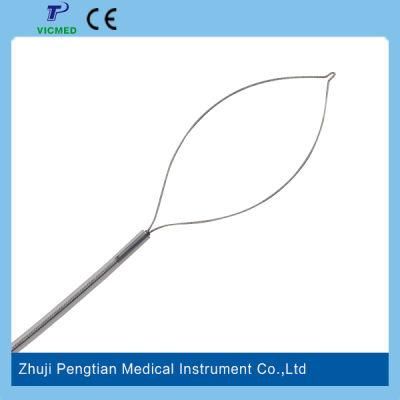 Single-Use Rotatable Polypectomy Snare Oval Shape Endoscopic Device
