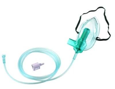 Single Use Disposable Medical PVC Adjustable Venturi Oxygen Face Mask with Tubing