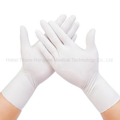 Household Safety Protective Working White Color High Quality Nitrile Gloves