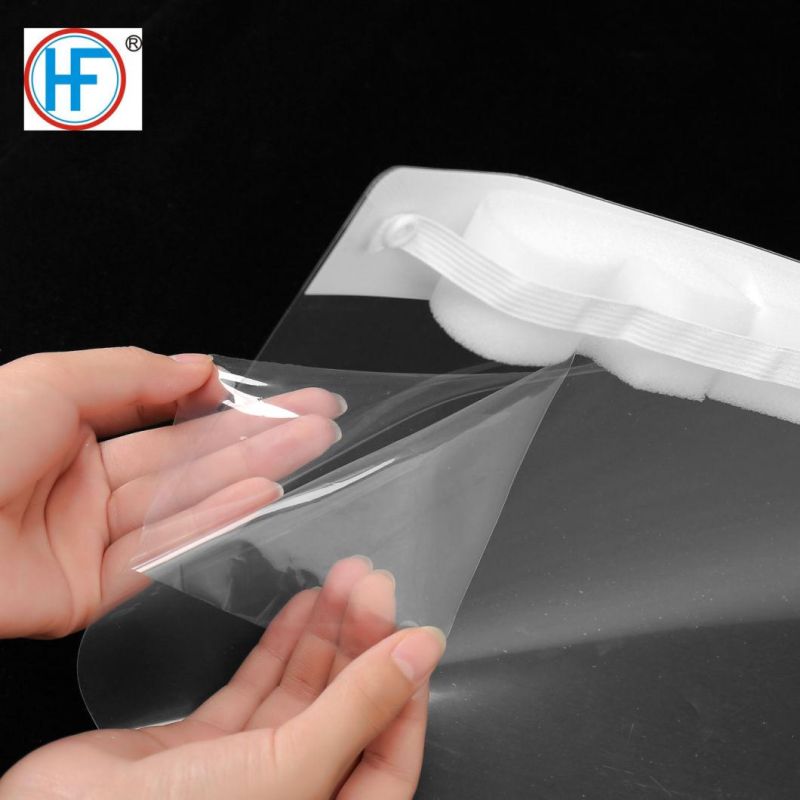 Fast Reaction Protection Full Cover Eco Recyclable Plastic Anti Fog Pet HD Clear Face Shield with Sponge