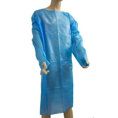 PPE Anti Virus Nurse Inspect Troubleshooting Disposable Waterproof safety CPE Plastic Isolation Gowns