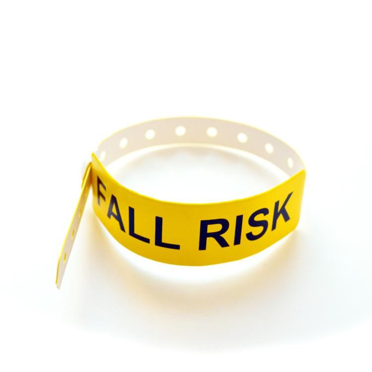 Hospital Fall Risk Vinyl Patient ID Wristband