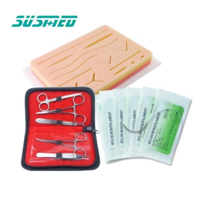 4 Layers Suture Pad Human Skin Training Model Suturing Practice Kit