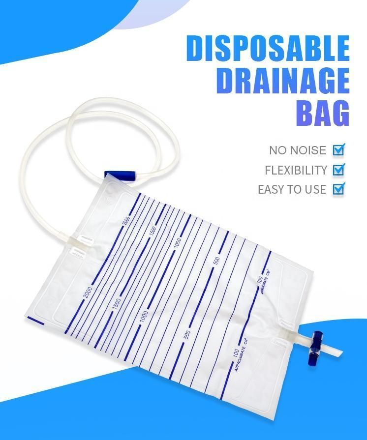 Medical Instrument Adult Disposable Medical Urine Collection Drainage Bags CE/FDA/ISO