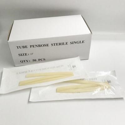 Natural Latex Rubber Penrose Drainage Tube with Logo Printing