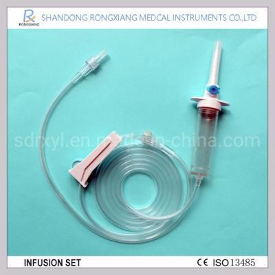 ISO Medical Instrument Hospital Disposable IV Infusion Set with Syringe Needle Y Site