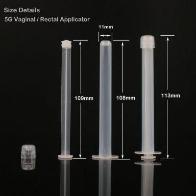 Vaginal Lubricant Suppository Gel Applicator Tube PP Material 3G 5g 8g Medical Injection Tube
