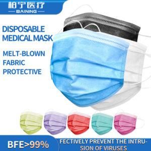 in Stock 3 Ply Disposable Face Shield Protective Face Medical Mask