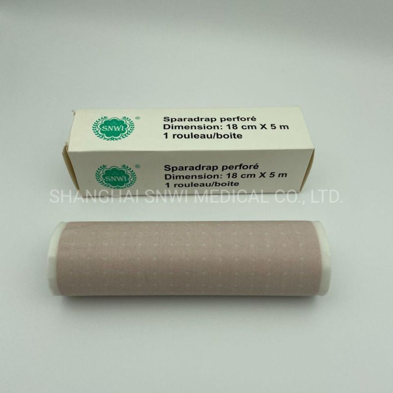 Medical Supply Products Non-Toxic Pyrogen Free Nnon-Sterile Medical Adhesive Drilled Plaster