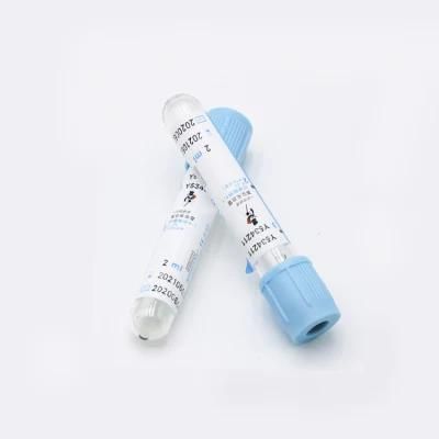 Vacuum Blood Tube Blue Cap Top Coggulation Blood Collection Tube