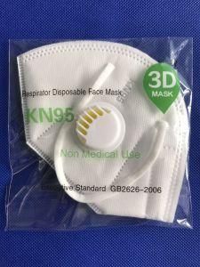 2020 High-Quality Protective Face Mask White 3D Folding Disposable KN95 Face Mask with Meltdown Valve in Lower Price
