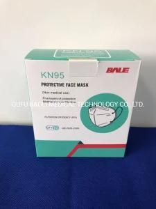 Melt-Blown Non Woven 5 Ply KN95 Face Mask with Valve From China Factory
