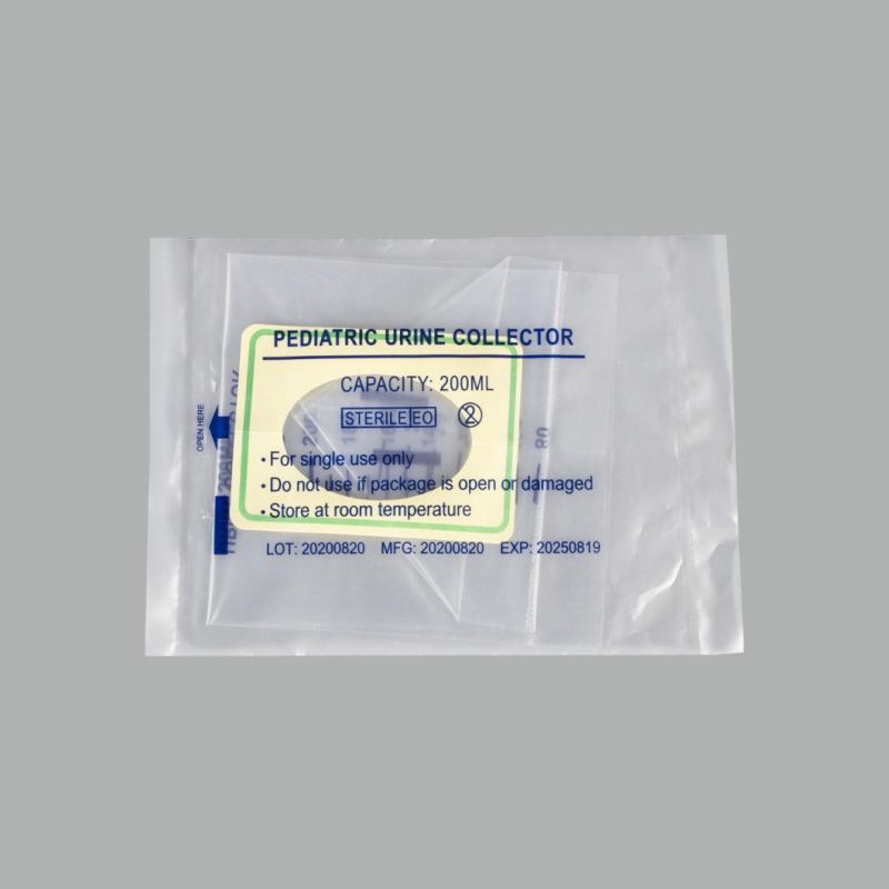 Disposable Medical Sterile Children Urine Drainage Bag Urine Collection Bag 100ml/200ml PVC Material