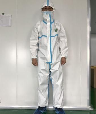 Coverall Protective Washable Type Antivirus Coverall Certificate En14126 Full Body Coverall Laminated Waterproof