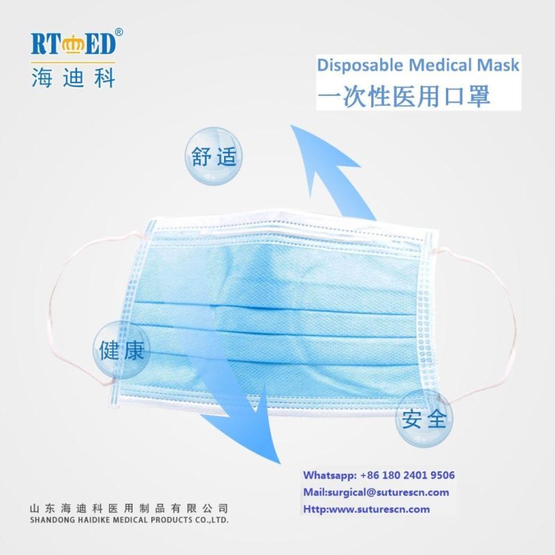 Rtmed Haidike Disposable Medical 3-Ply Surgical Mask