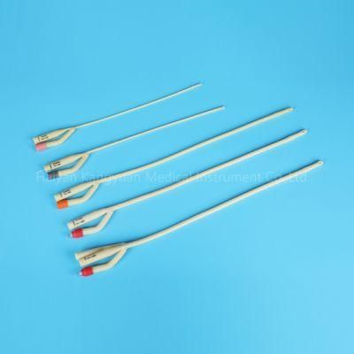 3 Way / 2 Way Silicone Coated Latex Foley Catheter Medical Instrument