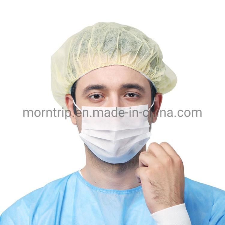 Disposable Breathable Medical Labs Bouffant Cap Hair Cover