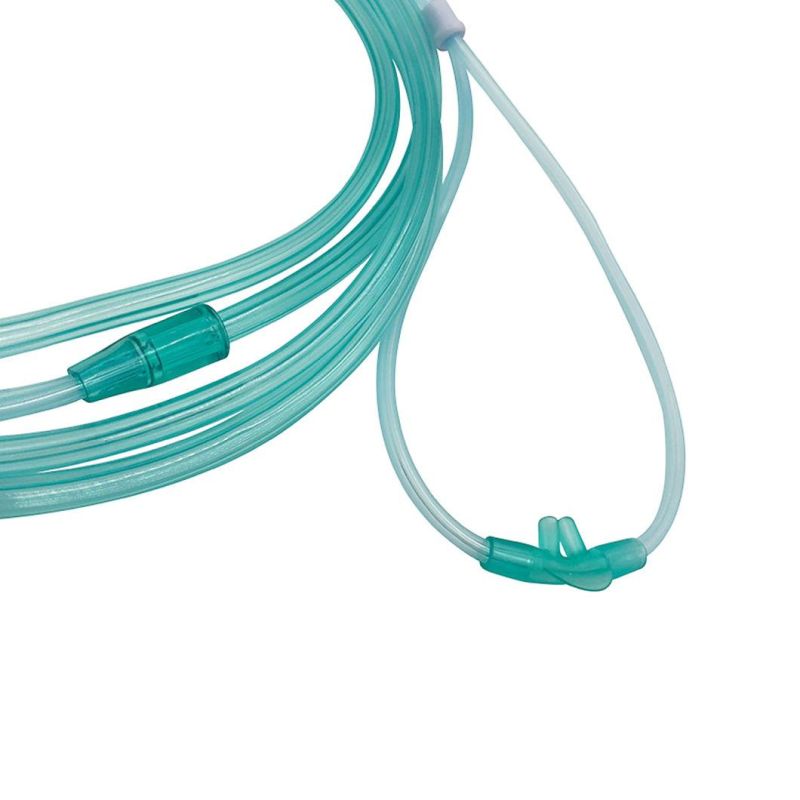 Medical Disposable 2m 1.8m Adult PVC Nasal Oxygen Tubes Cannula with CE&ISO