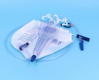 Hot Sale Medical Disposable Sterile Urimeter Drainage Bag, Urine Meter, Urine Bags with Measure Volume Chamber for Adults
