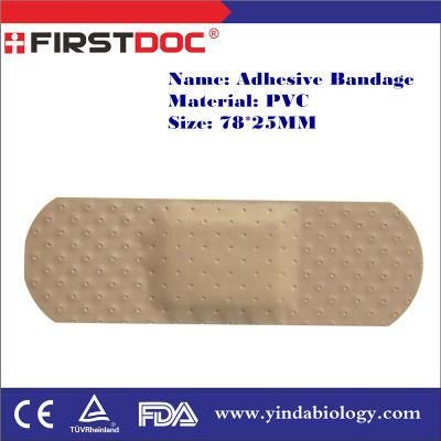 High Quality OEM 78*25mm PVC Material Skin Color Adhesive Bandages