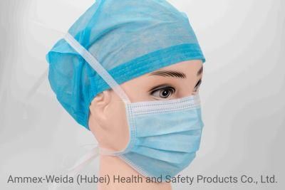 En14683 Type II/ Iir Disposable Medical Face Mask with Tie-on 3ply Breathable Non-Woven Surgical Face Mask