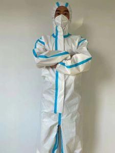 High Standard Waterproof Isolation Overall, Disposable Protective Suit Nonwoven Safety Coverall
