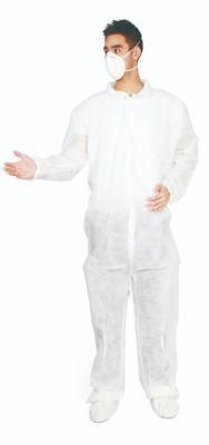 Disposable Hooded Light Weight PP Garment Safety Coverall
