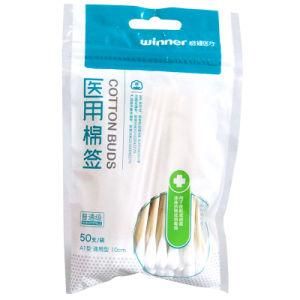 Medical Cotton Swabs Used for Cleaning and Disinfection of Skin and Wound