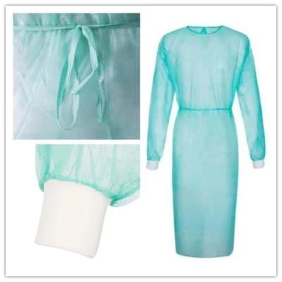 Level 2 Disposable Isolation Gown with Elastic Cuff, Latex Free, Fluid Resistant