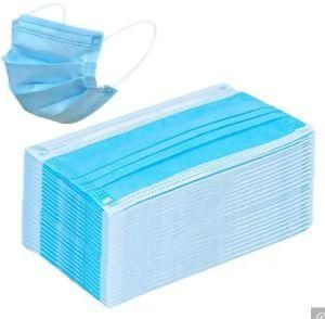 Surgical Masks with Three Layers of Non-Woven Blue