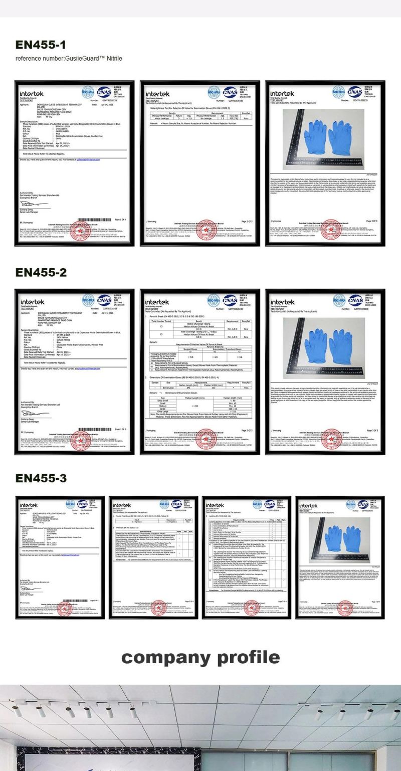 with CE 100 in a Box Medical Examination Nitrile Gloves