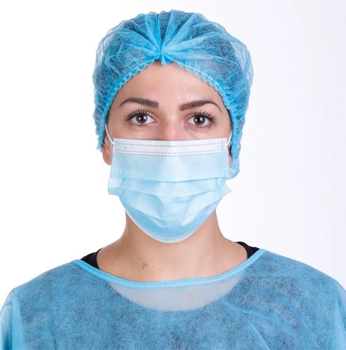 3 Ply High Quality Filter Cloth Nonwoven Medical Disposable Printed Face Mask in Stock