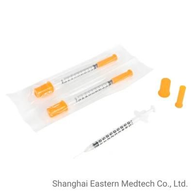 Eto Sterilized CE Mark Disposable Insulin Syringe 0.3ml 0.5ml 1m