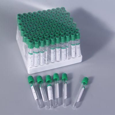 5ml Plastic Disposable Medical Vacuum Blood Collection Tube for Routine Biochemical and Emergency Plasma Tests Heparin Tube