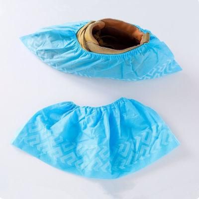 Blue Medical Plastic Waterproof Disposable Protective Foots Safety Shoe Covers