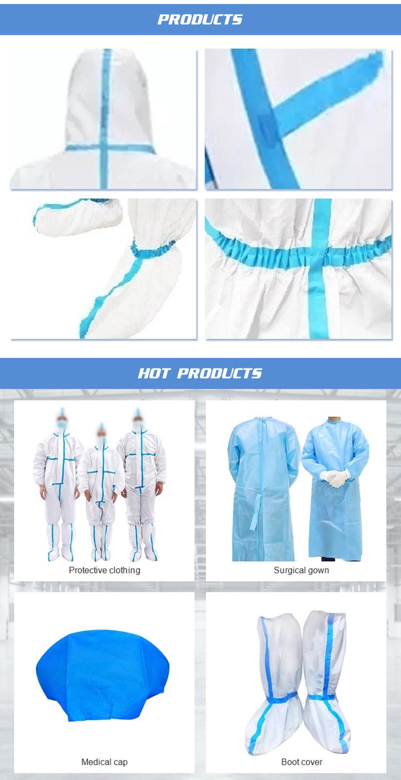 Professional Medical Isolation Gown Sterile Disposable Protective Coverall Clothing/Chemical/Lab/Work/Breathable/Uniform/