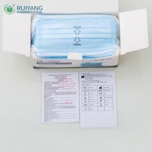 CE Certified Disposable Nonwoven Type Iir Mask with TUV Test Report Bfe 99.6% ISO13485