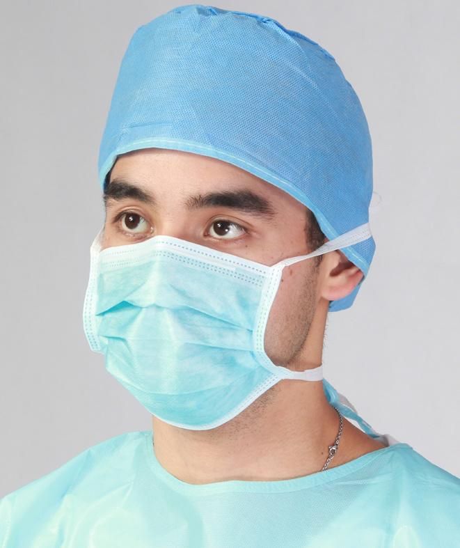 Medical Protective Disposable Non Woven 3ply Face Mask En 14683 AAMI