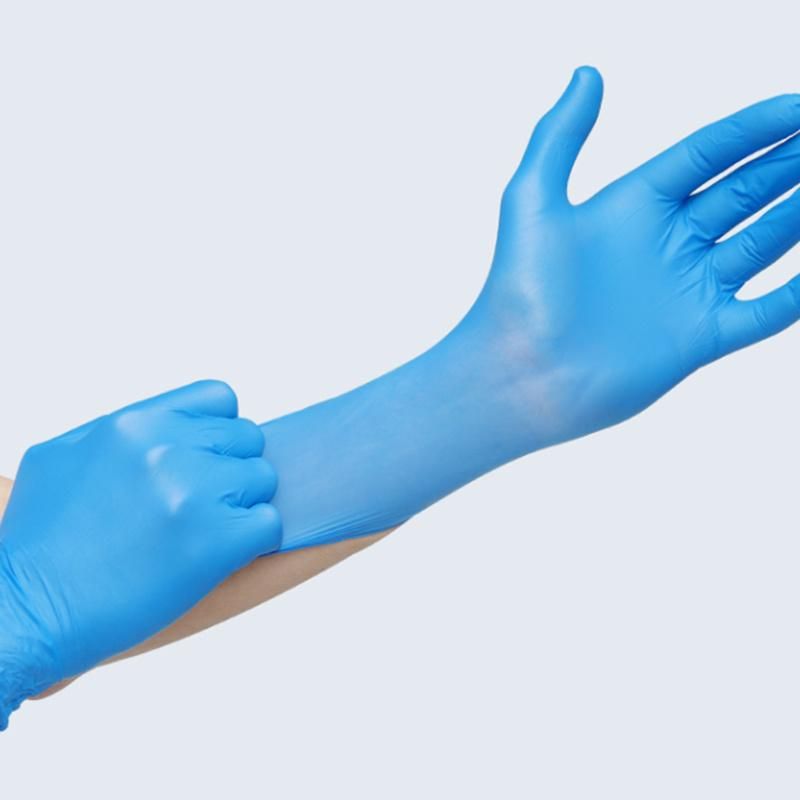 Disposable Medical Blue Nitrile Guantes De Nitrilo in Bulk