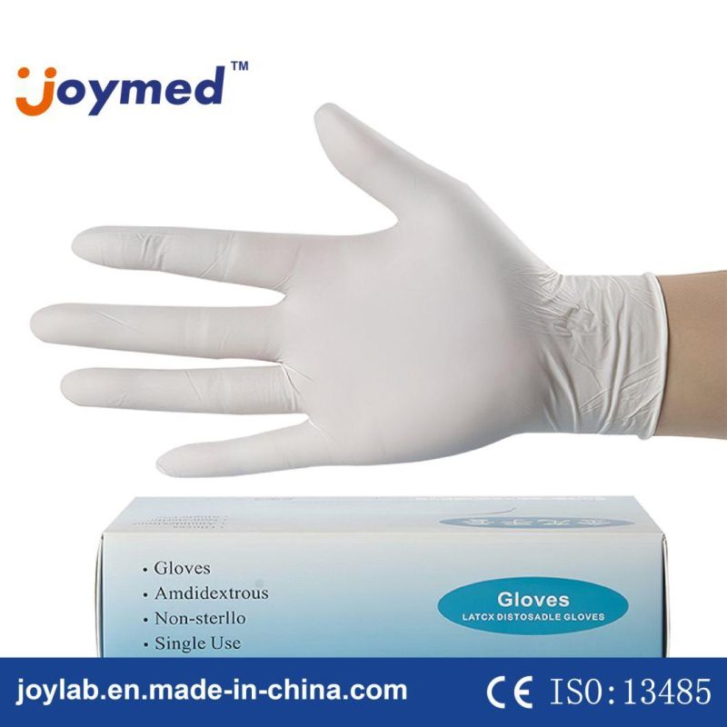 Wholesale Blue Rubber Examination Disposable Non Latex Powered Gloves