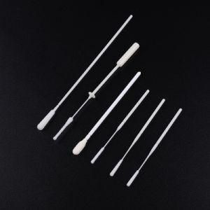 Sterile Medical Specimen Collection Nylon Flocked Throat Oral Nasal Nasopharyngeal Swab 80mm Breakpoint